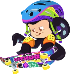 Skateboarding Octocat